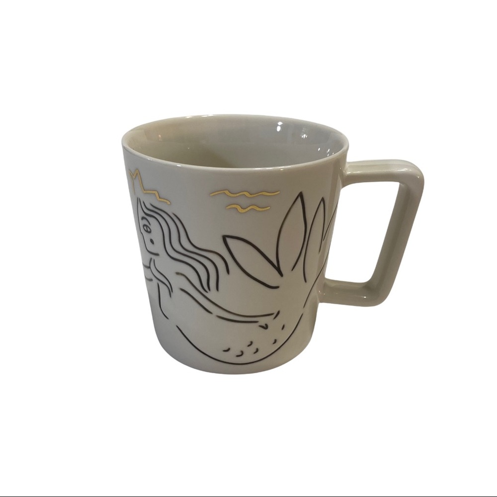 Starbucks Siren at Sea Anniversary Collection White Ceramic Mug - 12 oz